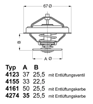 Termostat, płyn chłodzący BORGWARNER BERU 4161.83 Łatwy zwrot