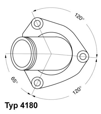 Oferta Termostat, płyn chłodzący BORGWARNER (WAHLER) 4180.82D