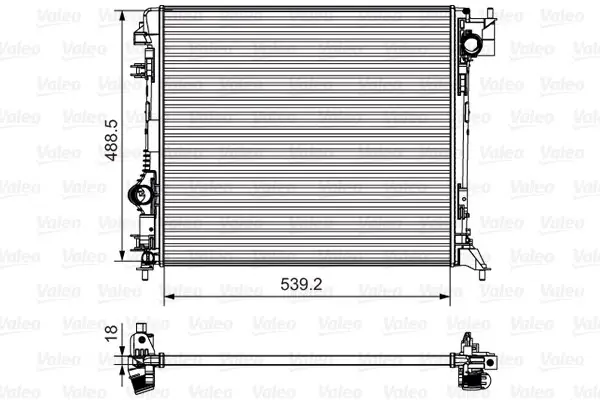 Bestseller Chłodnica silnika VALEO 735625 214104EA0A