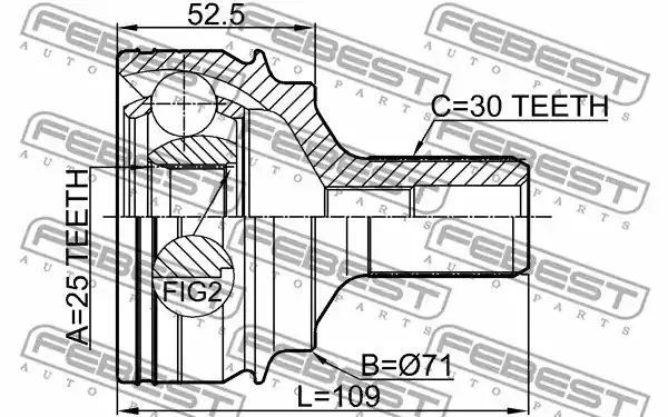 PRZEGUB ZEW. DB KLASA C (W204) 4 MATIC 25X69X30 Zamów teraz