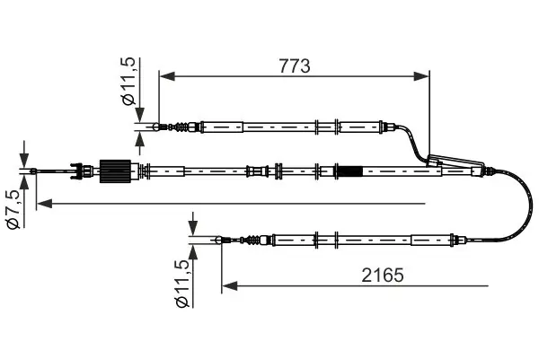 LINKA HAMULCA RĘCZNEGO OPEL INSIGNIA A 08-17 Łatwy zwrot