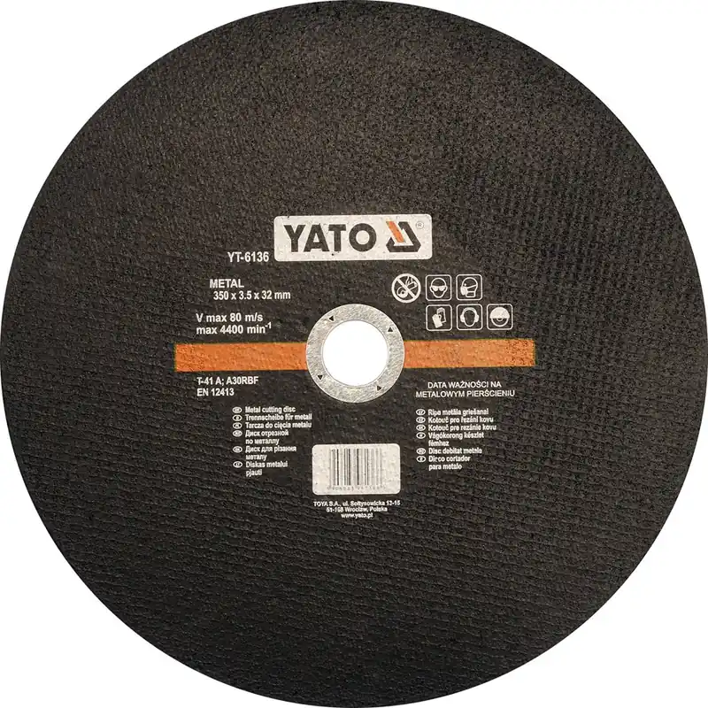 Ograniczona ilość TARCZA DO CIECIA METALU 350X3.5X32MM SZT YATO