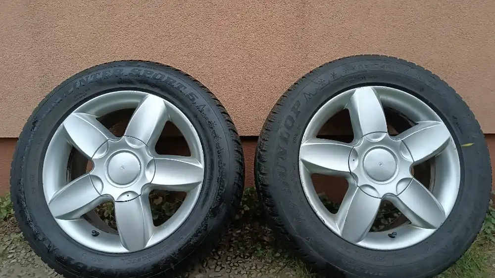 Kup teraz FELGI ALUMINIOWE VW AUDI SEAT + DUNLOP 225/55/16 XL 4 SZT 5 x112