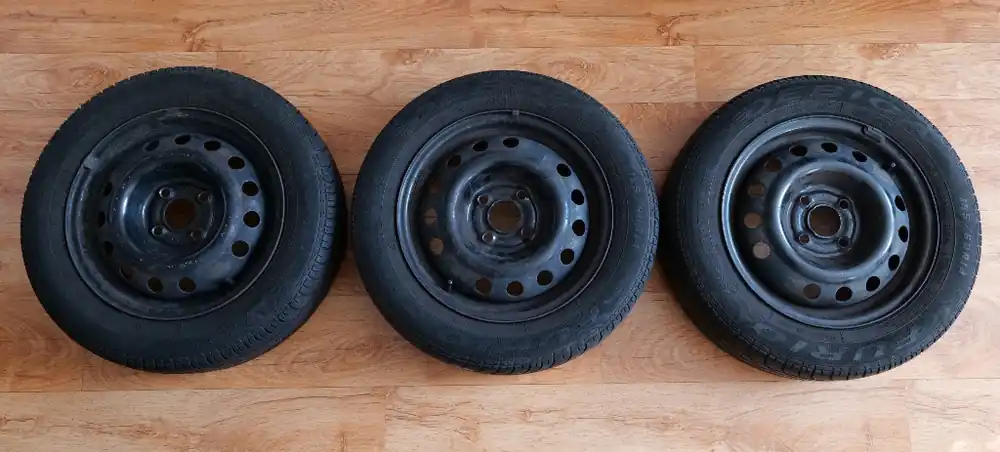 Nie przegap Komplet kół 3x Felga Daewoo R14 5 1/2"x14" + Opony Dębica Furio 185/60 R14