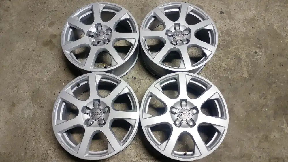 Oryginał Alufelgi Audi Q5 A4 A6 A8 17 Cali 5x112 7J ET 37 8R0601025E 4Szt. Rabat