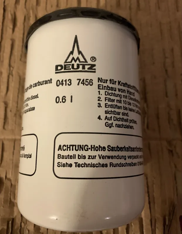 04137456 Filtr paliwa Deutz oryginał Bezpieczna płatność
