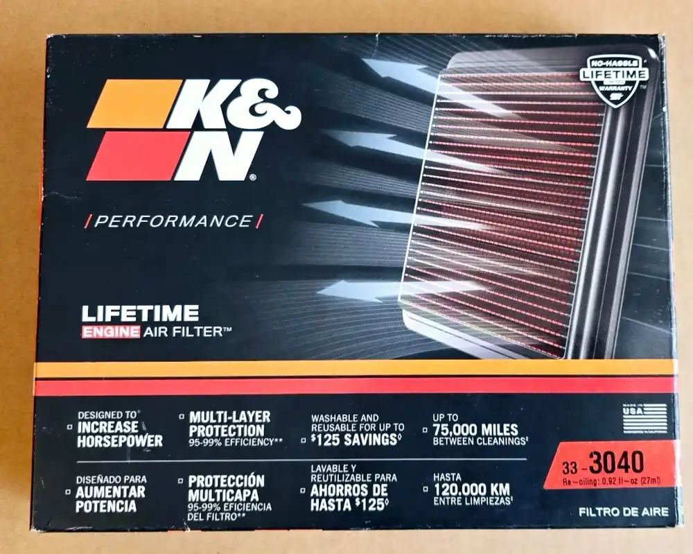 K&N FILTR Powietrza Sportowy 33-3040 do OPEL CORSA E Tuning Premium